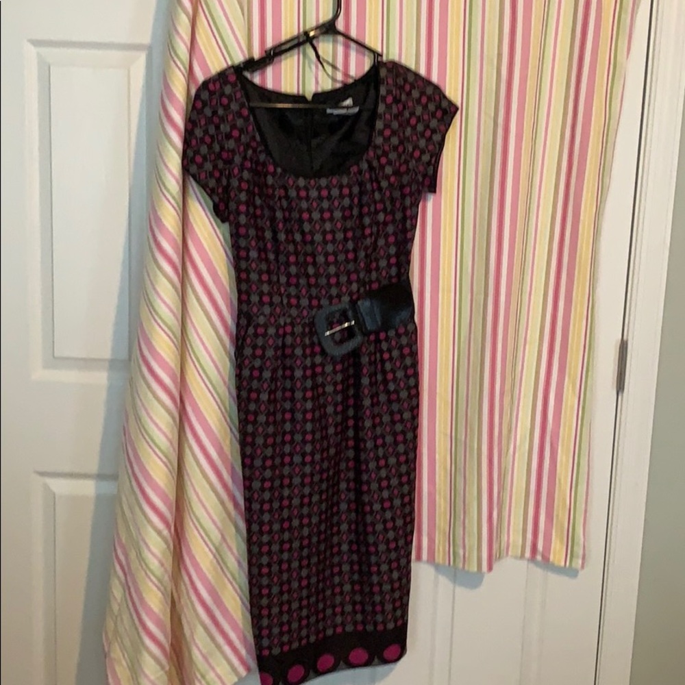 Amanda Lane hot pink, gray and black